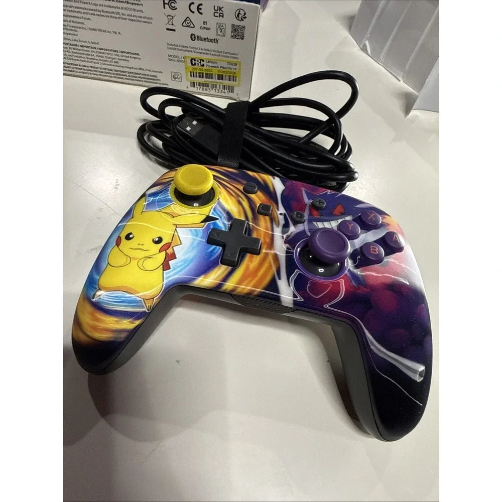 PowerA Pikachu vs Gengar Enhanced Wireless Controller for Nintendo Switch